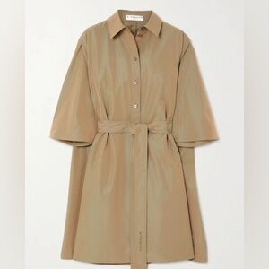 Givenchy Cape Back Iridescent Shirt Dress